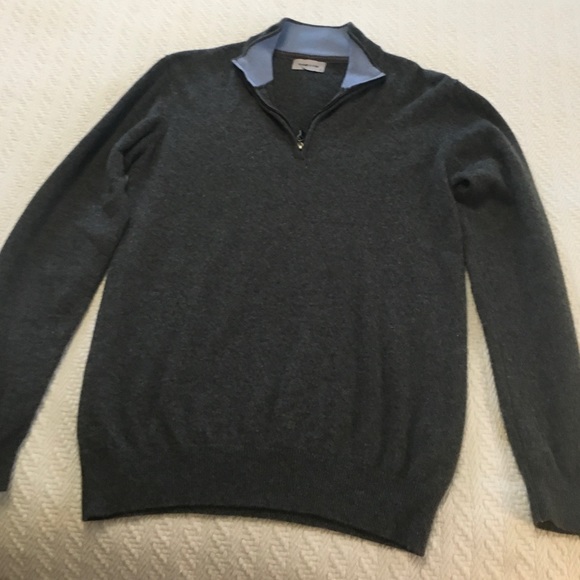 Mens Father and Sons gray cashmere sweater size L - Picture 5 of 14